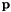 $\mathbf{p}$