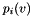 $p_i(v)$